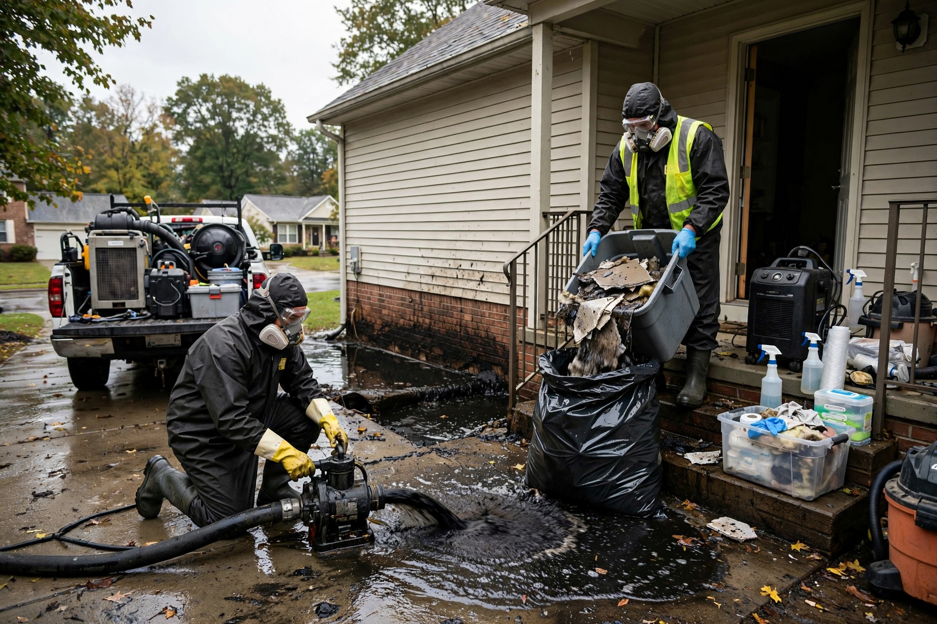 sewage cleanup in Dorchester
