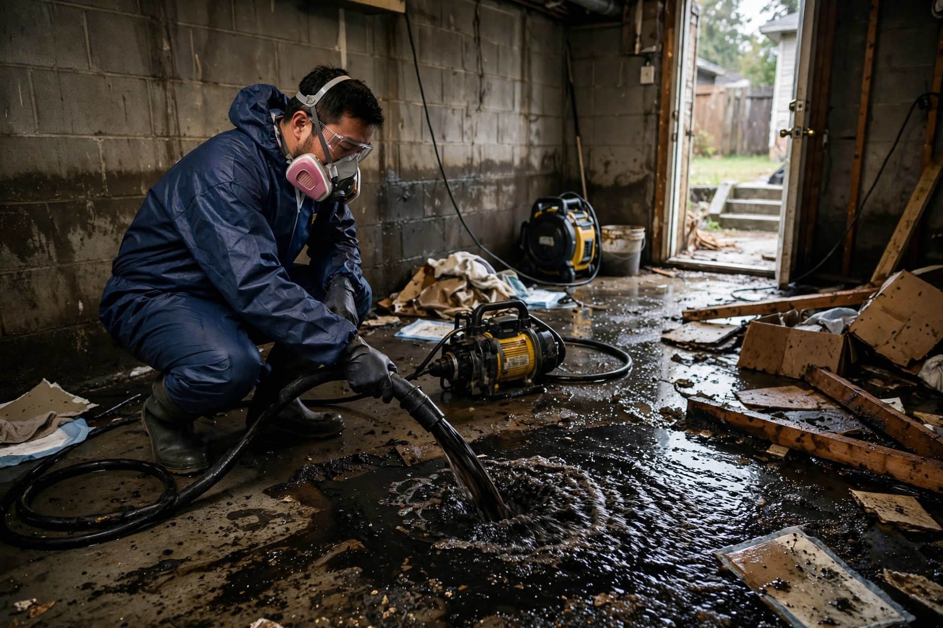 sewage cleanup in Berry Road Corridor